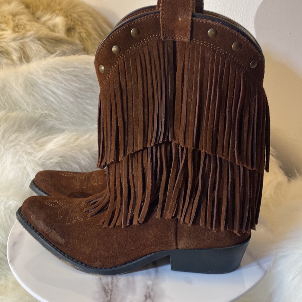 Shyanne Fringe Western Boot Cowgirl Boots Size 5 Gem